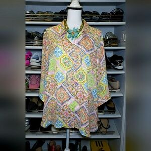 Rose + Olive Printed Top